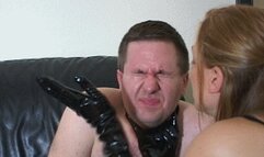 Mistress Mariah spits and slaps him senseless redux - 1080