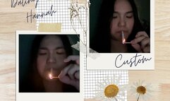 Dating With Hannah- Custom- Audible- Matchlight Up- Smoking 2 white Cigarettes-POV- RP