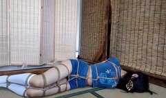 EMshibari zero blue shirt rope bondage part3