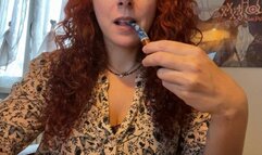 I'm smoking pipe with smoke asmr