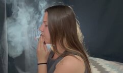 YULIANA SLAUGHTERS HER LAST CIGARETTE BEFORE BEDDING