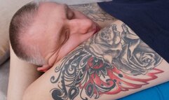 Young blonde with colorful tattoos makes man feel better, g463x (slide show) 2160p