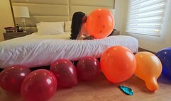 Popping balloons in stilettos