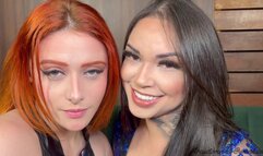 DEEP KISS WITH NEW HOT MILF AND PERFECT REDHEAD GREEN EYES - NEW TOP REDHEAD MAITÊ AND MILF MARLI - NEW MR OCT 2024 - CLIP 1