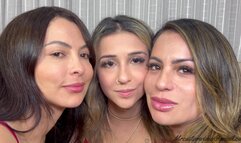 FIRST KISS HOT MILF KISSING MOMNY AND DAUGHT - NEW TOP MILFS MARCELA, LORENA ALENCAR AND CUTE VIVIAN ALENCAR -NEW MR OCT 2024 - CLIP 1