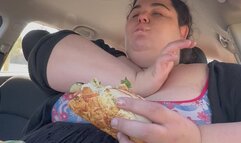 Smashing a MEGA Overstuffed Footlong in My Car, Burping