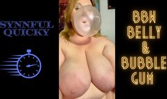 Synnful Quicky: BBW Belly and Bubblegum 720p