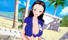 One Piece: ZORO FUCKS ROBIN ON THE BEACH (3D Hentai)