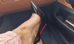 Shoeplay in Louboutins on Highway HD mp4 1920x1080