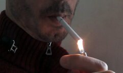 Smoking Muratti red 100s closeup IYF 101024