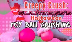 Curvy Sole Goddess - Creepy Crush: Giantess's Halloween Toy Ball Crushing