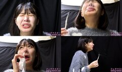 Hikage Hinata - CLOSE-UP of Japanese cute girl SNEEZING MOV