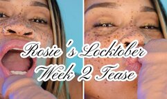 Rosie's Locktober Week 2 Tease: Teasing Cock Kissing- Ebony Femdom Goddess Rosie Reed Locktober Chastity Tease- standard definition