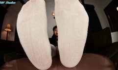 Hunny Bear dirty sock sole pov with toe wiggling! PART 2 - MOV