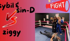 FFGMIX Live Martial Arts Practice SinD and Sybil vs Male mov