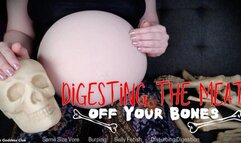 Digesting the Meat Off your Bones - HD - The Goddess Clue, Disturbing Same Size Vore, Belly Fetish, Powerful Digestion, Burping Up Bones and Implied Regurgitation