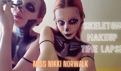 Skeleton Makeup Time Lapse