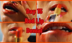 Red Lip Denial - Day 15 - Tease and Denial - a - Thon (Shot in 4K)