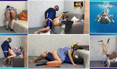 Maid Without Panties Fucked In Scuba Gear And Mask BEUCHAT - 4K - Upskirt - Voyeurism - Scuba Diving - Diver Girl - Snorkel - Flippers - Ass Worship - Big Ass - Foot Fetish - Masked Blowjob - Muscle Girl - Underwater Fetish - Housekeeper - Ass Hole - Dive