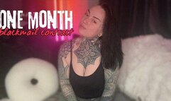 One Month Blackmail Contract