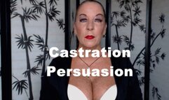 Castration Persuasion Goddess Natasha shares the reasons and eroticism of extreme Femdom of male castration and gelding as males are neutered and made a eunuch XHD (WMV)