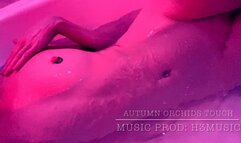 Sensual titty groping and erotic touch under pink lights