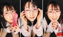 Cum on Face - Blowjob From Misaki With Her Glasses!!