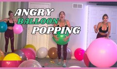 Angry Mommy POPS All of Your Large Balloons