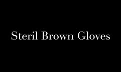 EXTRACTS SPERM WITH STERIL BROWN GLOVES