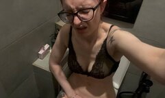 POV - Emma will pick up the phone and do her body in the toilet, moving towards you - part 46