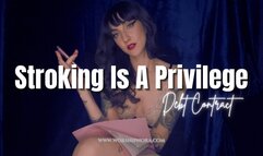 Stroking Is A Privilege