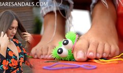 Adele foot crush on toys - 25004 - HD