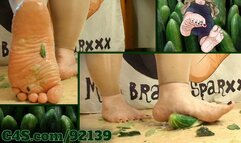 CUCUMBER SALAD RAGE 4k - Stomping, Crushing, by Miss Brandi Sparxxx