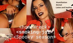 Halloween fake nails smoking Joi