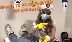 Jerking off my Stepbrother before the Halloween Party (mp4)