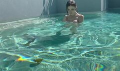 Dainty Wilder - POV Poolside Creampie