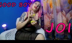 Lady Angela praising kink good boy JOI long neon nails cum countdown