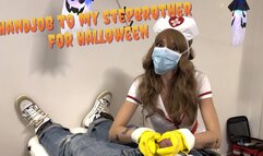 Jerking off my Stepbrother before the Halloween Party (MOV)