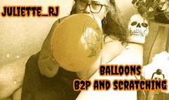 Juliette-RJ and Halloween Balloons - BALLOONS B2P - LOONER GIRL - BALLOONS NON-POP - FOOT FETISH