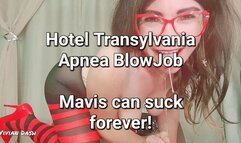 Mavis Dracula will suck your soul out through a sloppy deepthroat blowjob apnea over 1 minute no breath halloween cosplay