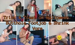 Trick & Treat on Halloween: Butthole Footjob with Shrink Vore Sage Eldritch SD