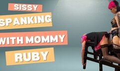 Mommy Ruby spanks her sissy slut Katie