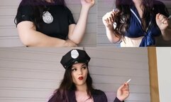 police girls have a fart contest -