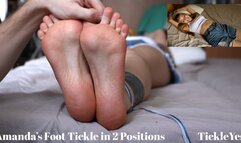 Amanda's Feet Tickle in 2 Positions - Full HD