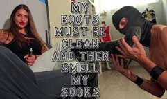 My boots must be clean and then smell my socks