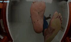 Giant Latina with wide soles FAT SOLE POV CRUSH, GIANTESS - MOV