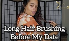 Long Curly Hair Brushing Before My Date 1080