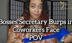 Bosses Secretary Burps In Coworkers Face POV 1080