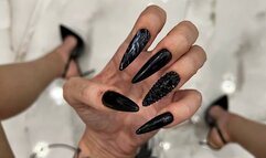 Long Black Nails