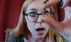 Giantess watches tiny men suck cock